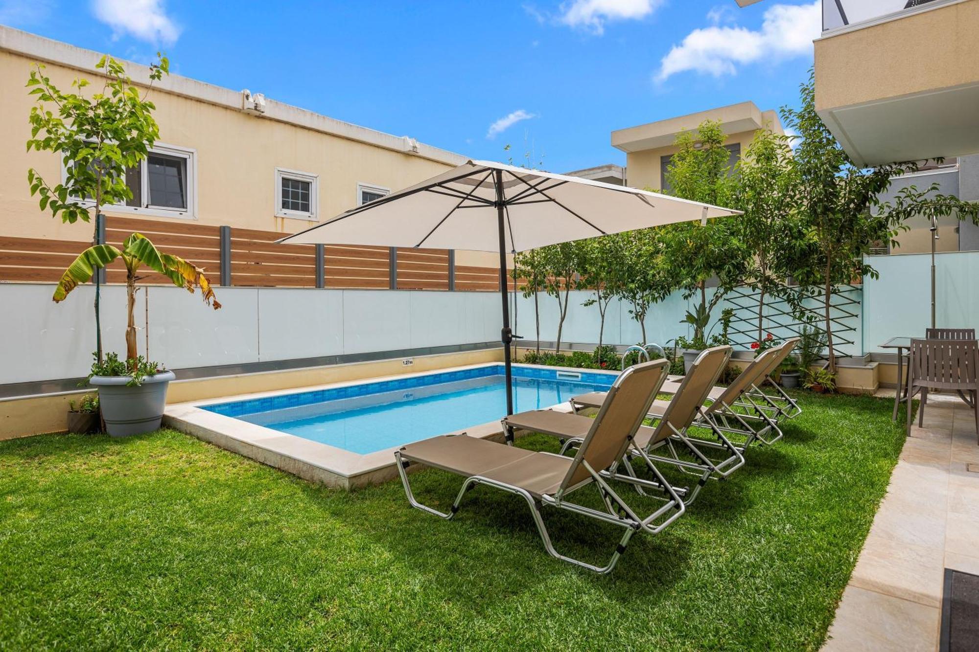 Park And Sea View Villa With Pool 2 Chania  Exteriér fotografie
